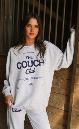 charlie southern: couch club sweatshirt - ash