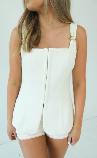 anywhere with you tank - ivory