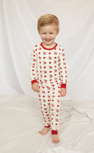 arkansas wild boar unisex kids pajamas - two piece