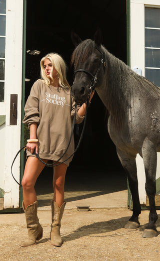 friday + saturday: stuffing society sweatshirt