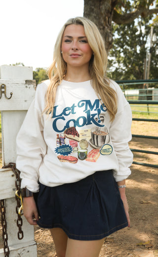 friday + saturday: let me cook sweatshirt