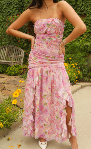 astr: estefany dress - pink floral