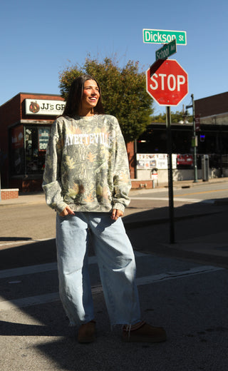 charlie southern: fayetteville camo sweatshirt