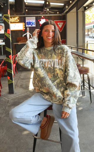 charlie southern: fayetteville camo sweatshirt