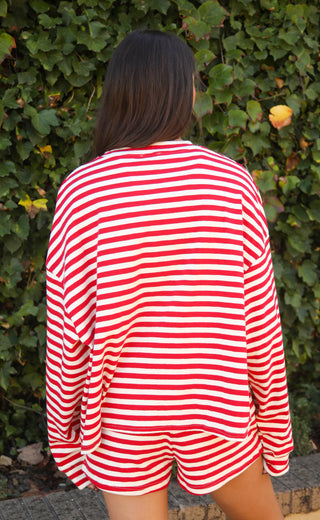 that's a fact striped set - red