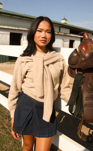 never strangers sweater - oatmeal