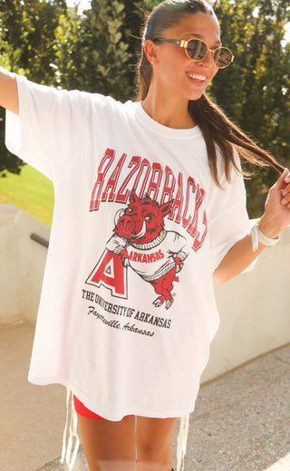 charlie southern: razorbacks vault tee