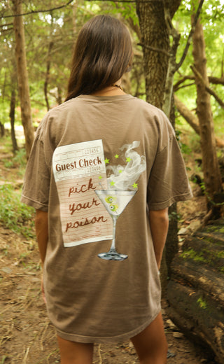friday + saturday: pick your poison tee