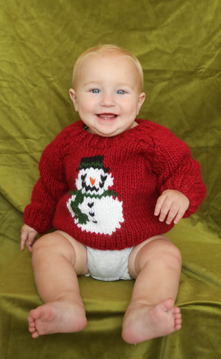 huggalugs: frosty snowman ruby sweater