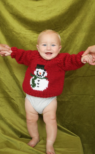 huggalugs: frosty snowman ruby sweater