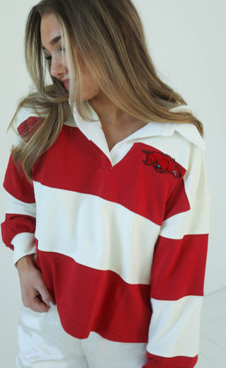 arkansas razorbacks rugby top