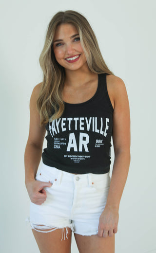 the laundry room: fayetteville tank - black