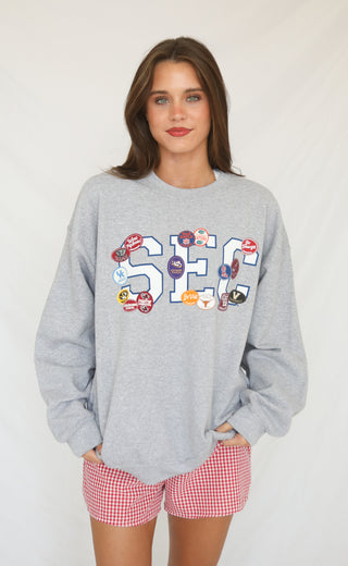 charlie southern: sec patches sweatshirt