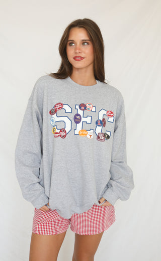 charlie southern: sec patches sweatshirt