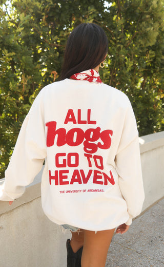 charlie southern: all hogs go to heaven sweatshirt
