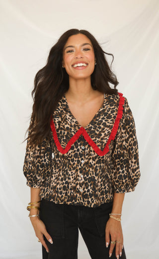 always be my home leopard top