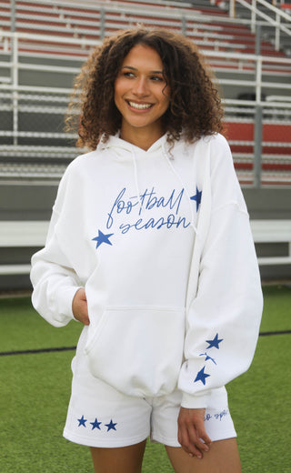 charlie southern: football season hoodie - blue