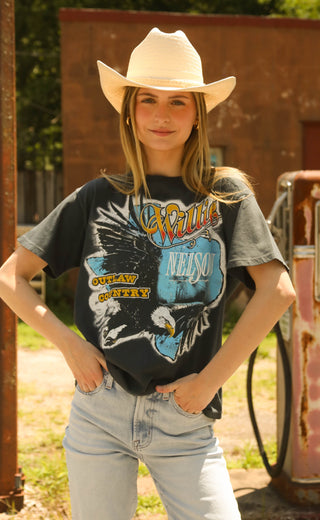 daydreamer: willie nelson outlaw country boyfriend tee
