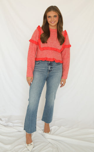 ruffle and ready sweater