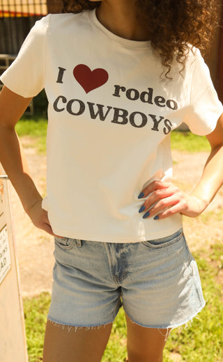 i heart cowboys baby tee