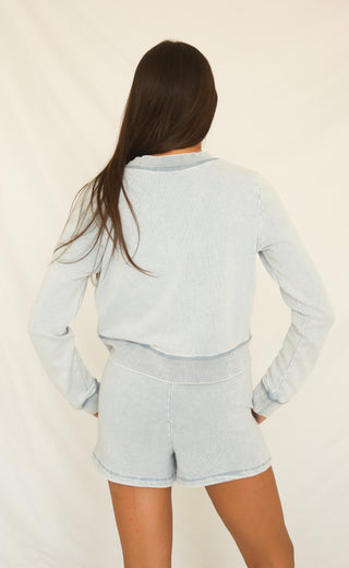 z supply: daily knit denim cardigan