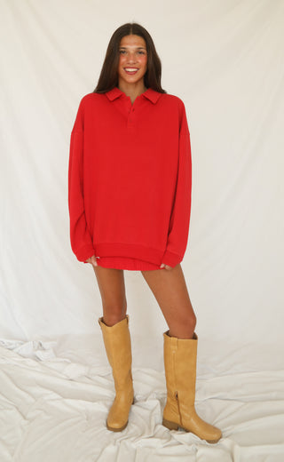 love me not collared sweatshirt