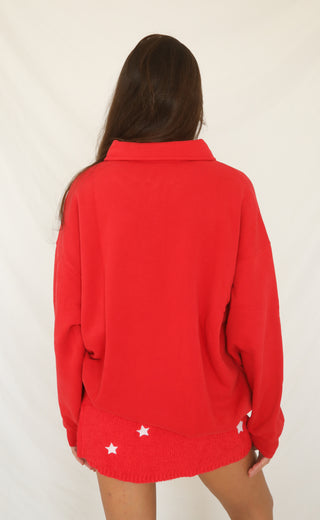 love me not collared sweatshirt