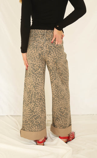 z supply: marli denim leopard pant