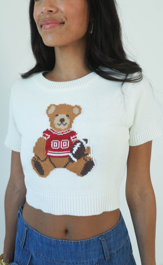 quarterbear cutie short sleeve sweater