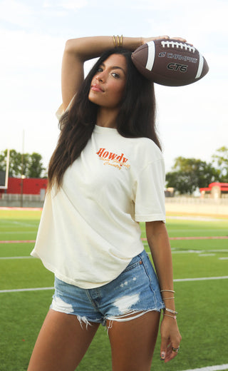 charlie southern: howdy football t shirt