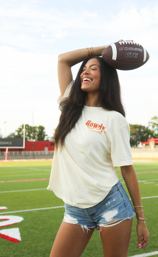 charlie southern: howdy football t shirt
