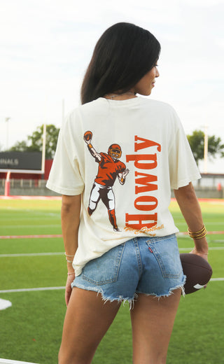 charlie southern: howdy football t shirt
