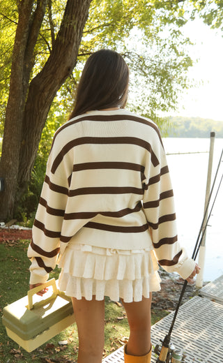 show me your mumu: pismo sweater - driftwood stripe