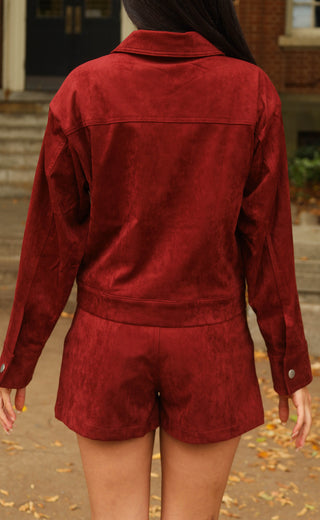 counting the days suede shorts