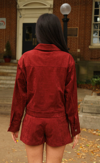 counting the days suede jacket