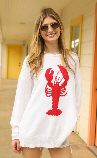 show me your mumu: woodsy sweater - lobster knit