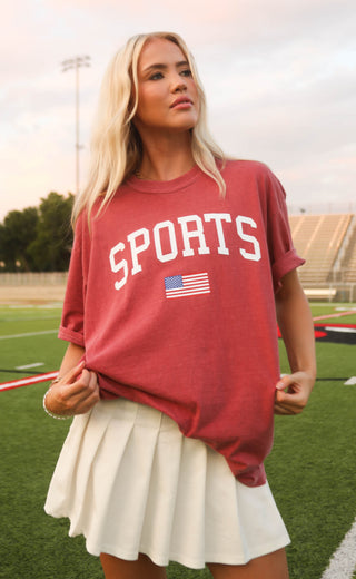 friday + saturday: sports flag tee
