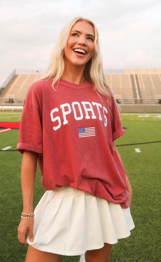 friday + saturday: sports flag tee