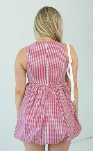 bubble trouble mini dress