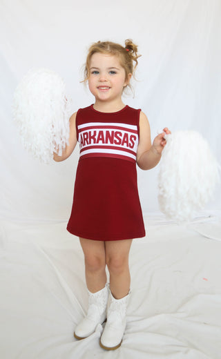 arkansas cheer dress - red