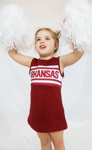 arkansas cheer dress - red