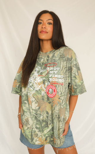 charlie southern: members only oversized camo tee