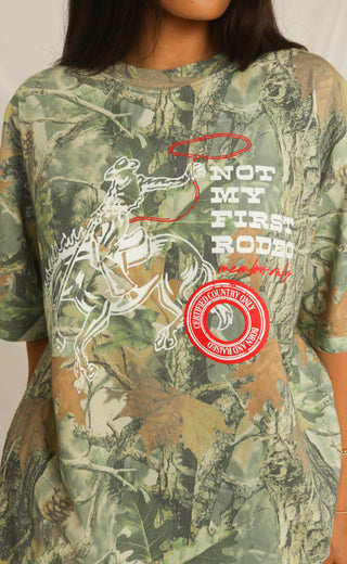 charlie southern: members only oversized camo tee