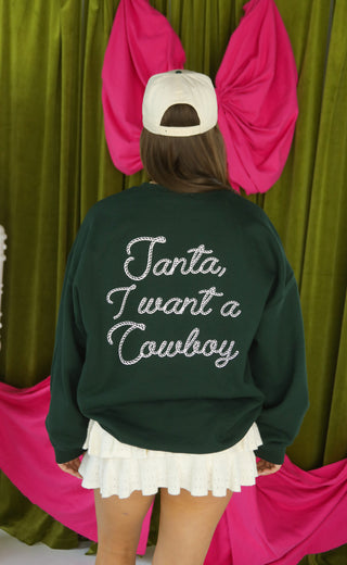 charlie southern: santa i want a cowboy sweatshirt