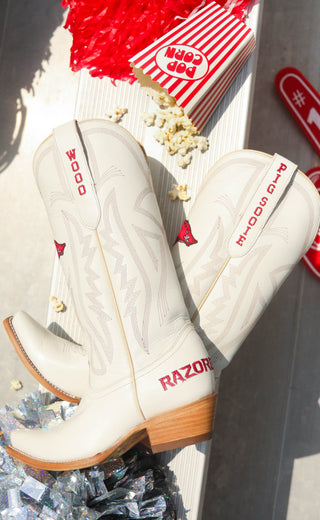 arkansas razorback leather gameday boots