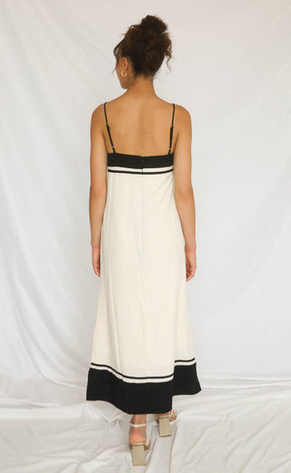 split decision midi dress