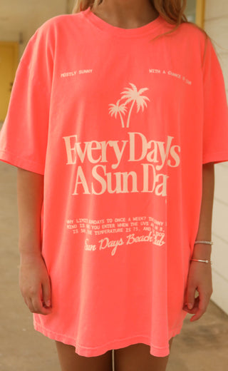 friday + saturday: everyday is a sunday t shirt