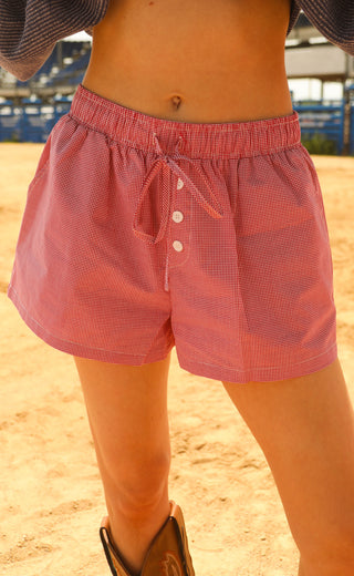 for the moment shorts - red