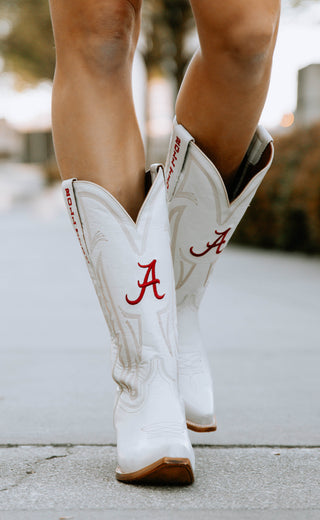 alabama crimson tide leather gameday boots