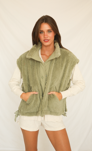 layer it on sherpa vest
